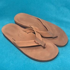 NWOT-Rainbow-men’s-size XL (11-12),leather sandals